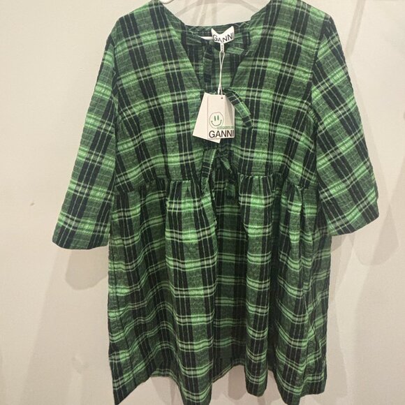 GANNI Check-Pattern Minidress with tags! - Picture 7 of 7